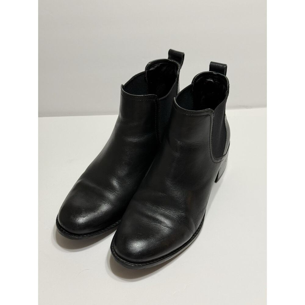 COLE HAAN Black Leather Cassie Ankle Boots Women’s Sz 9